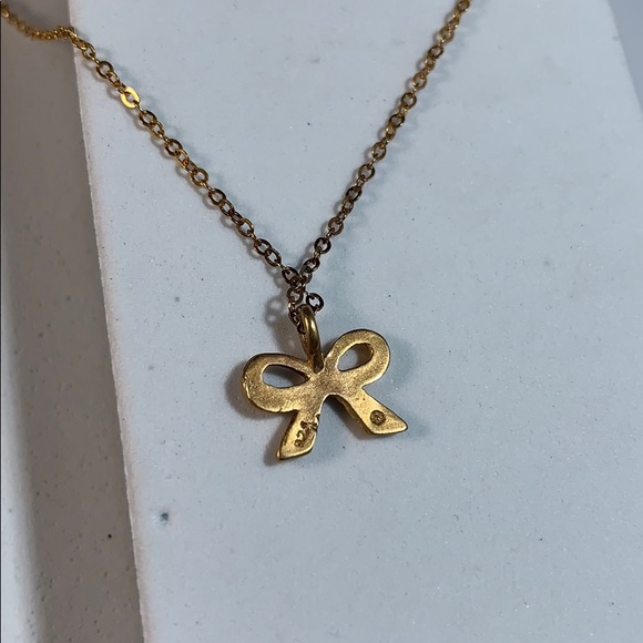DOGEARED BOW PENDANT NECKLACE!! - Picture 7 of 7